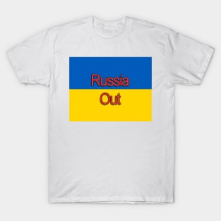 Anti Russia Ukraine Flag Peace Concept T-Shirt